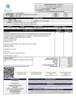 Formato ITIFE (Estimaciones) - Factura Electrónica - CFDI (Anexo 20 Versión 3.3)