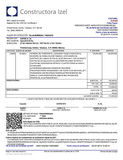 Formato constructoras - Factura Electrónica - CFDI (Anexo 20 Versión 3.2)